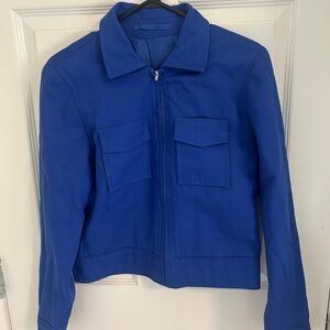 Royal Blue Fitted Jacket